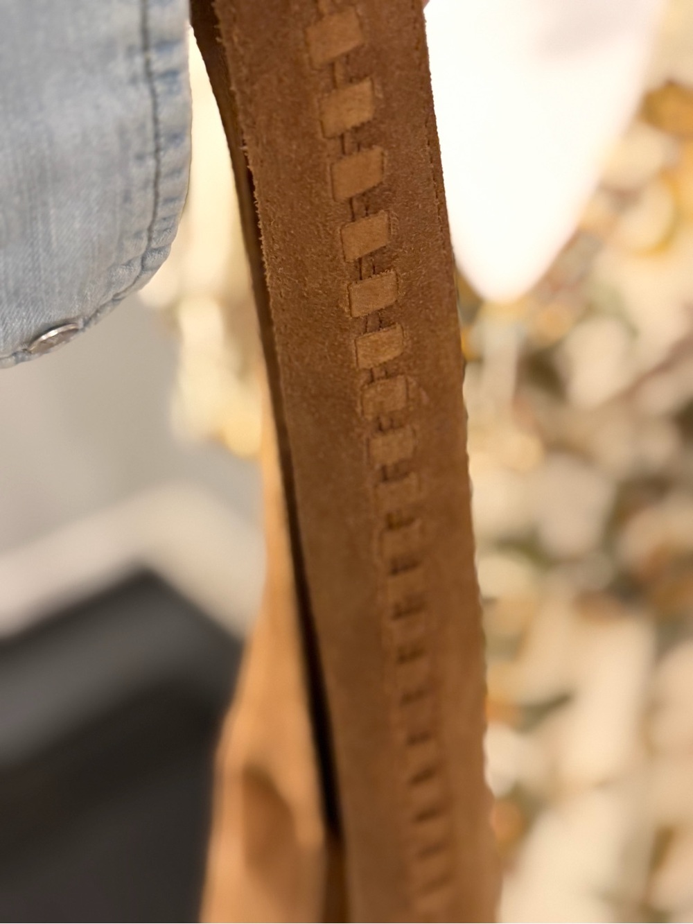 Haute Hippie Suede Hobo Bag in Tan Brown - Picture 12 of 13